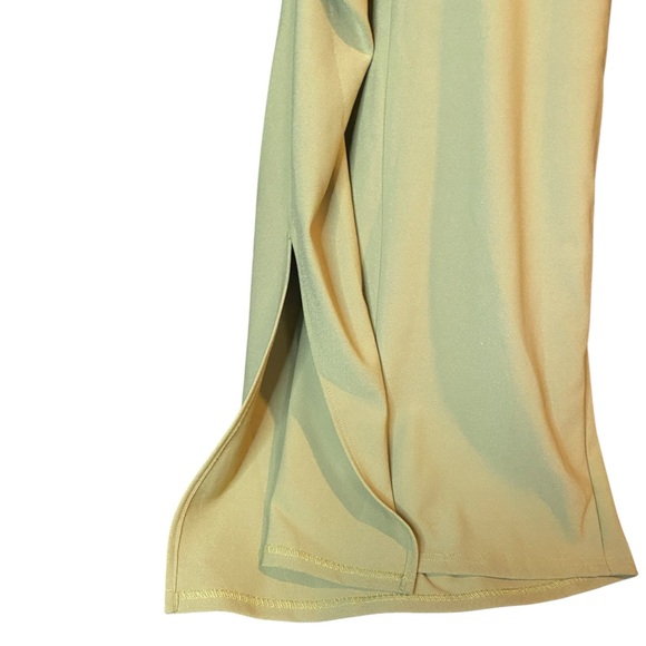 NWT Micas Olive Green Cut Out Maxi Dress, Size XL - Picture 5 of 11
